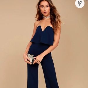 Lulus Power of Love Navy Blue Jumpsuit